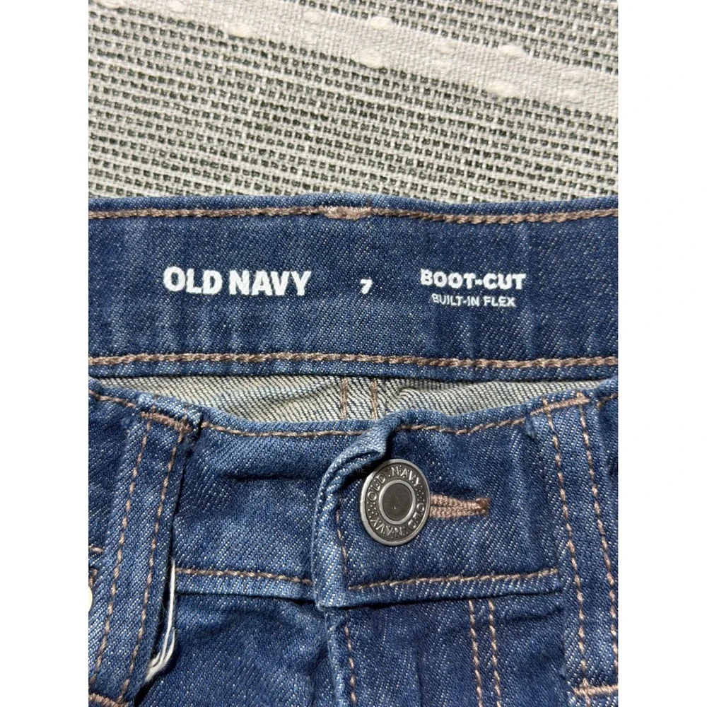 Old Navy Kids Blue Boot-Cut‎ Built-In Flex Denim Jeans Size 7